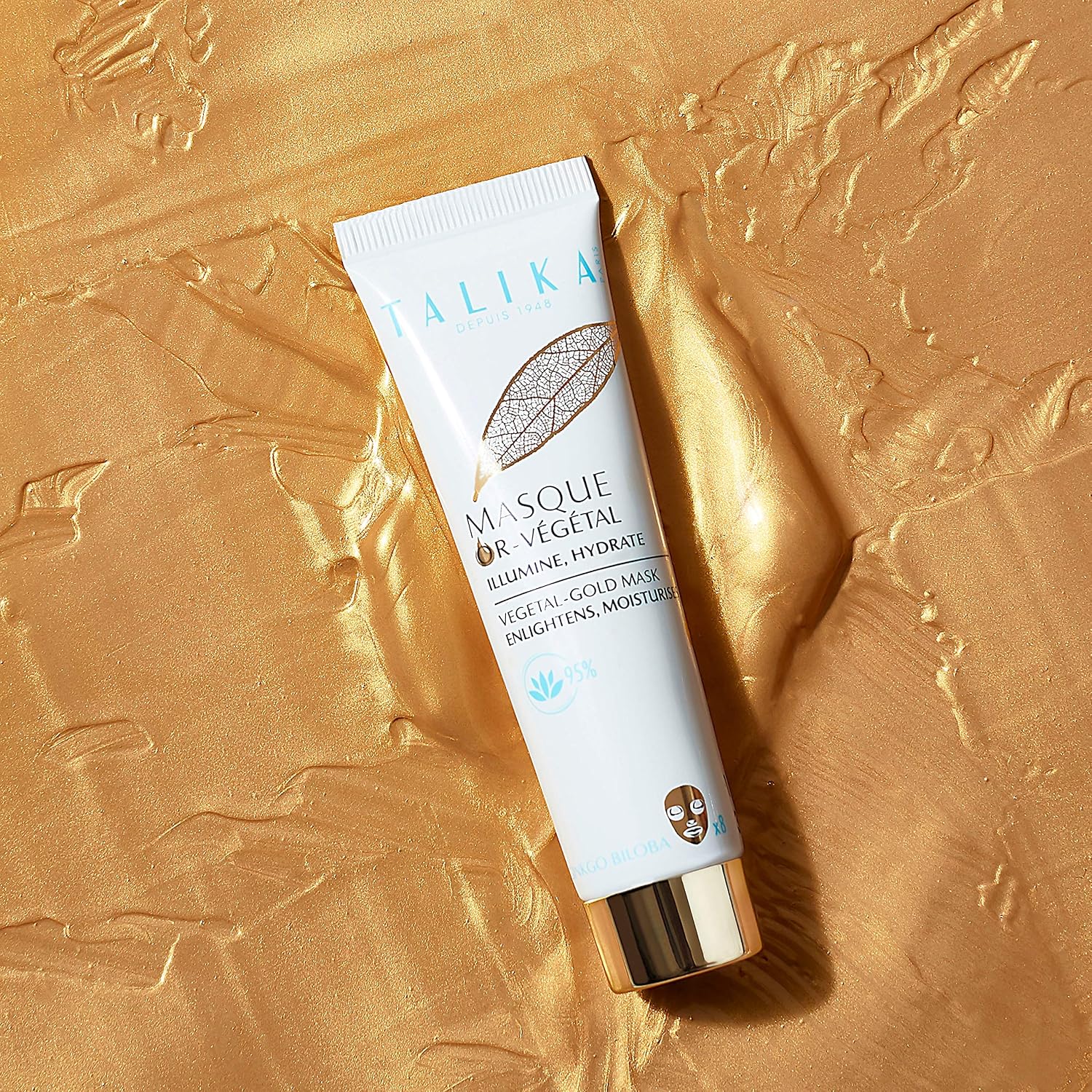 Vegetal Gold Mask, Talika, Regenerating Gold Mask, Antioxidant and soothing care, All skin types - Image 3