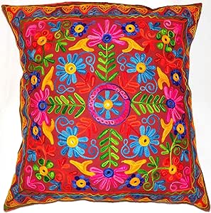 Flores y hojas de vino marrón Floral de la estrella himry cojín 24 x 60