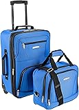 Rockland Luggage 2 Piece Set, Blue, One Size