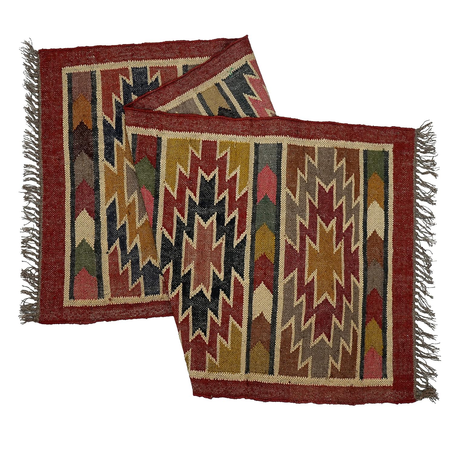 Buy Handicraft Bazarr Wool Jute Reversible Rug Runner Indian Floor Rug