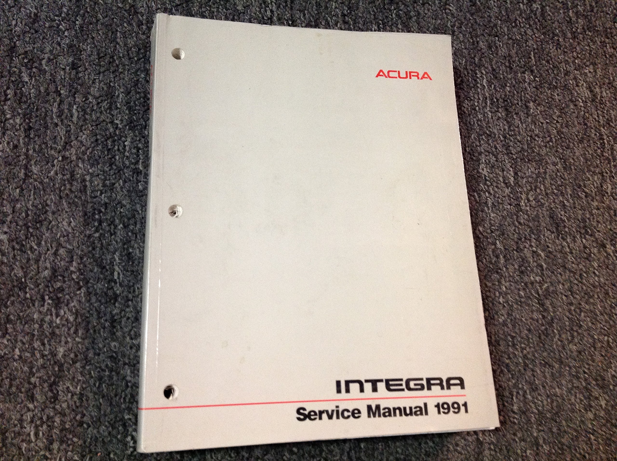 Acura Integra Service Manual 1991 Paperback – 1990