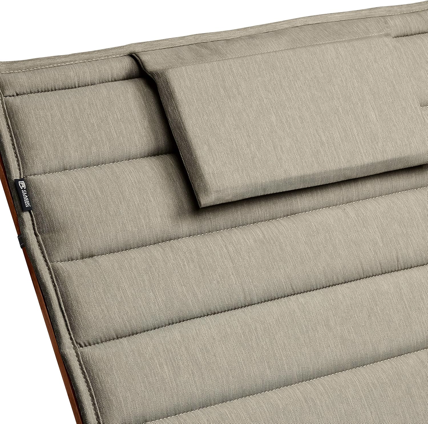 Classic Accessories Storigami Water-Resistant 74 x 23 Inch Chaise Lounge Cushion, Heather Grey: Garden & Outdoor