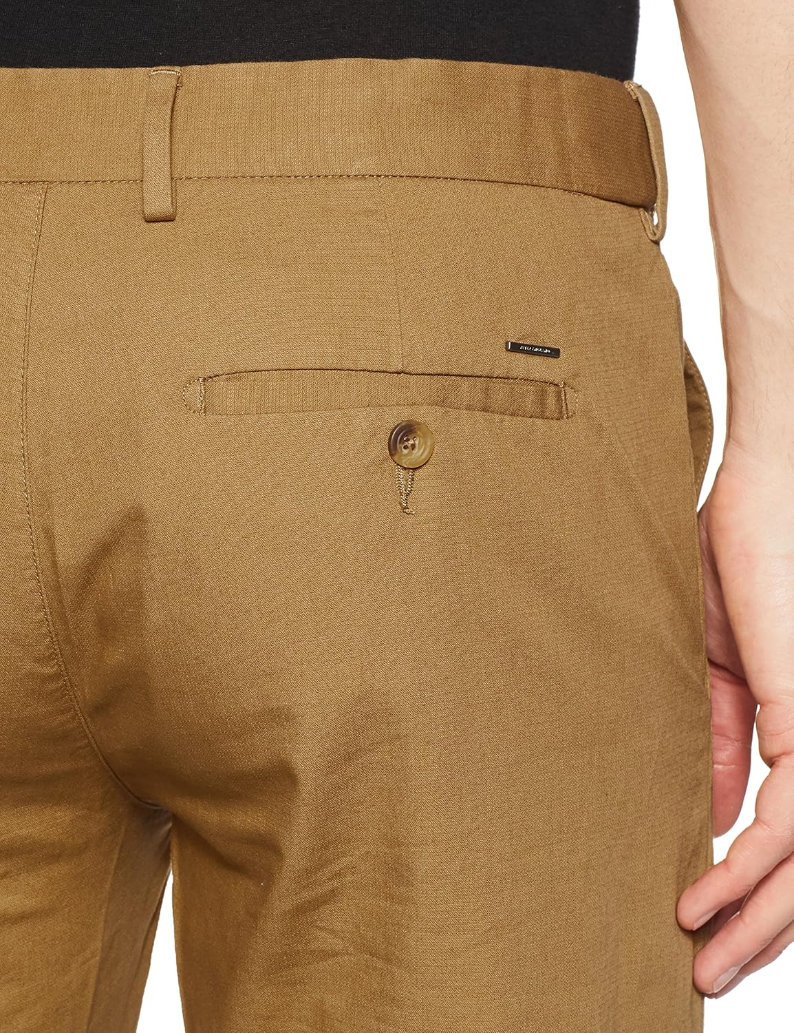 peter england men's super slim fit casual trousers