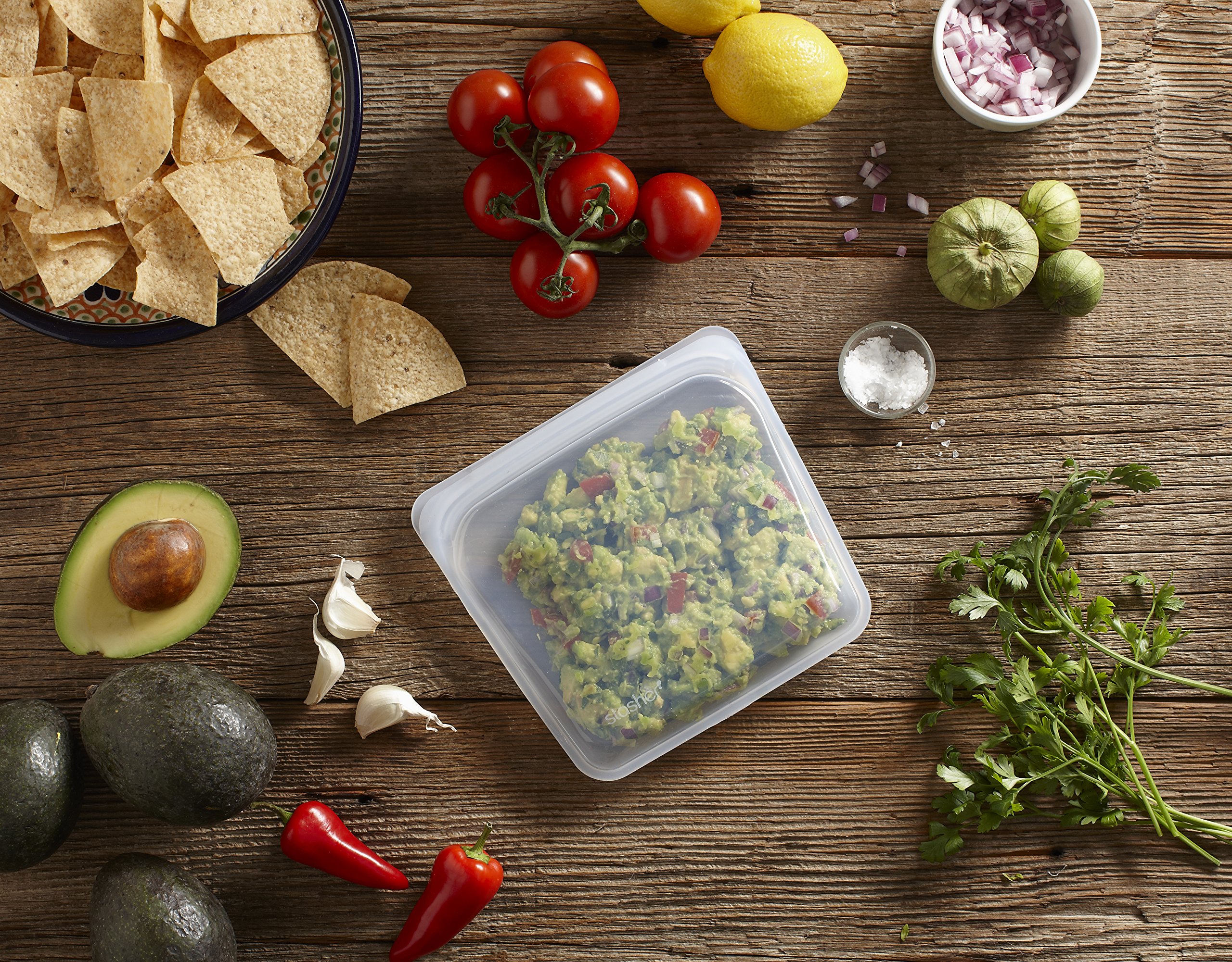 Stasher Reusable Silicone Food Bag, Sandwich Bag, Sous vide Bag