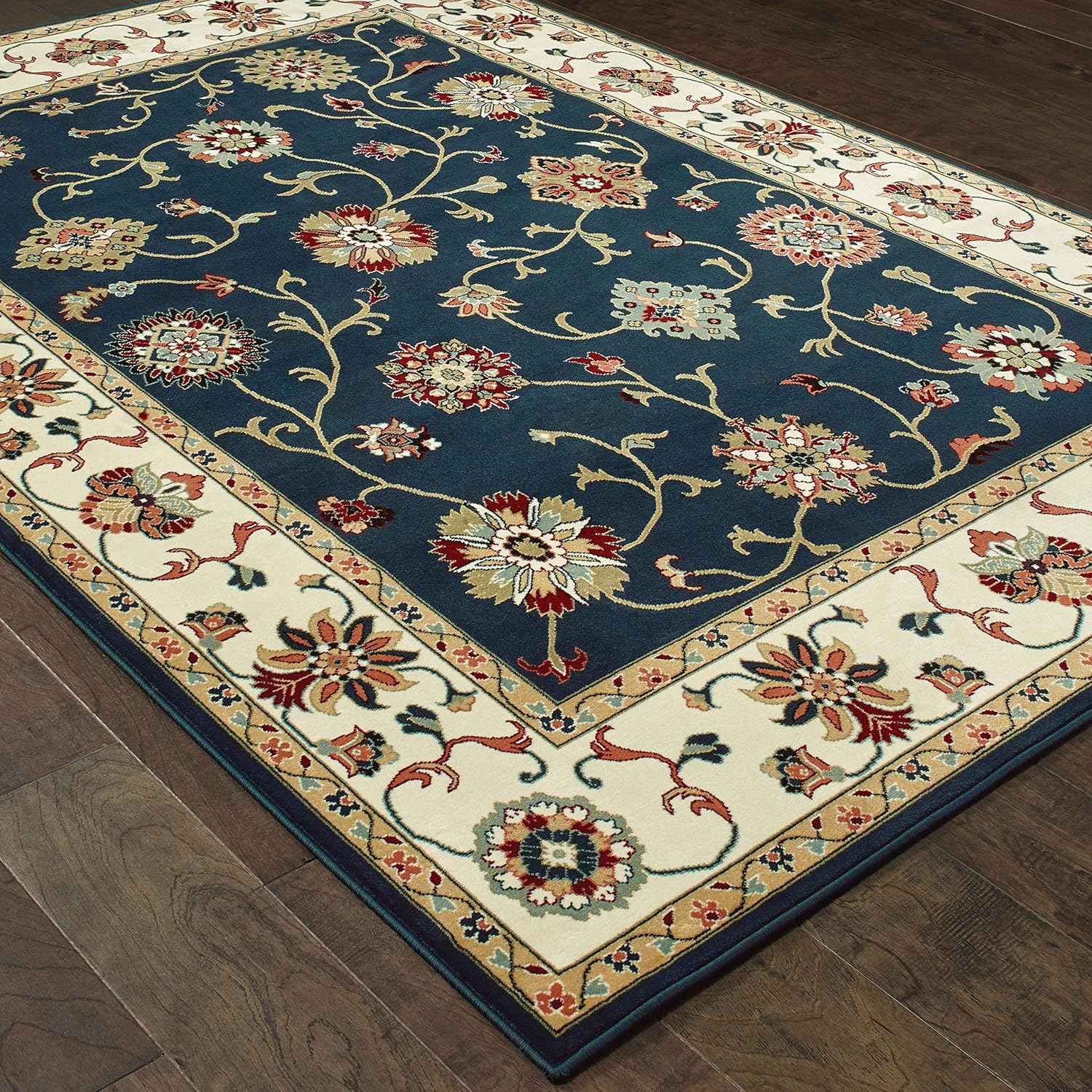 Christopher Knight Home Ck B6332 Kingsley Oriental Indoor Area Rug 7ft 10in X 10ft 10in Navy Ivory Area Rugs