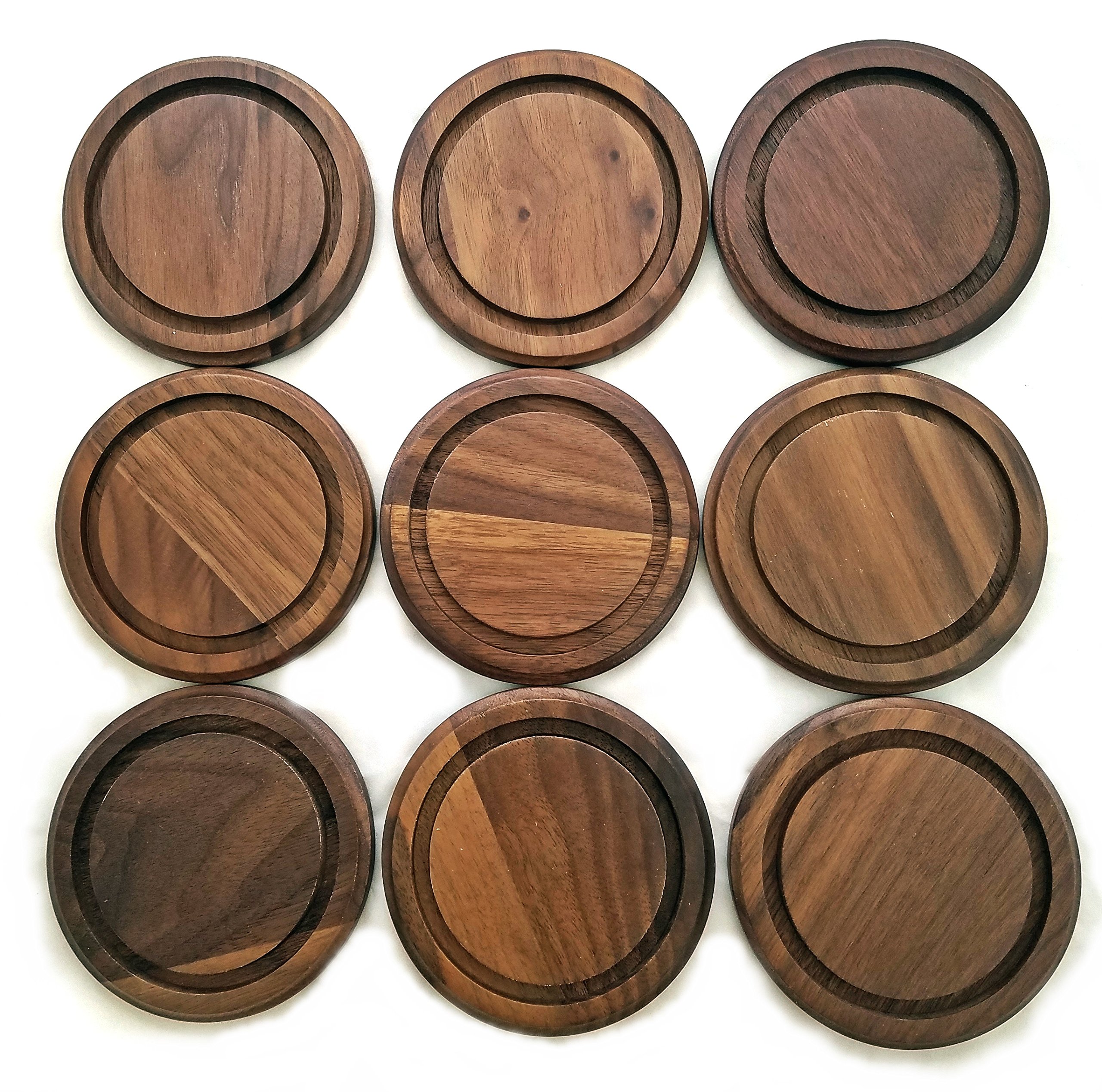 Hand Blown Pocket Watch Glass Cloche Display Dome with Real Walnut Wood Base