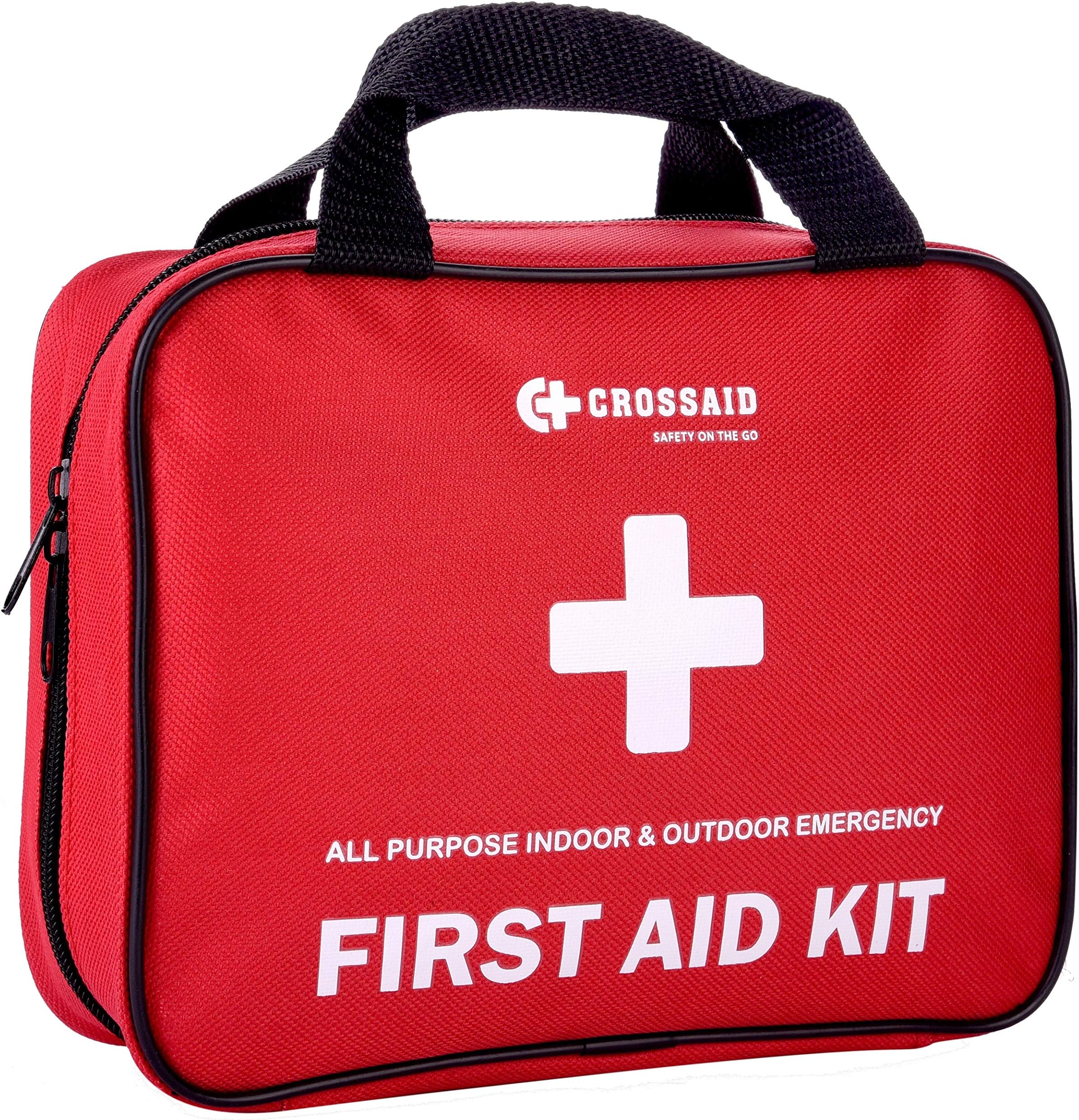 Emergency Survival First Aid Kit - 160 Pcs – Emergency kit Medical Supplies – for Car, Travel, Home, Camping, Daycare - Bonus Survival Gear + 46 pc Mini Traveling First Aid Kit