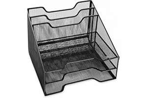 Rolodex Sorter, MESH Combination Sorter 12-1/2"w x 11-1/2"d x 9-1/2"h, 1 Unit, Black (1742322)