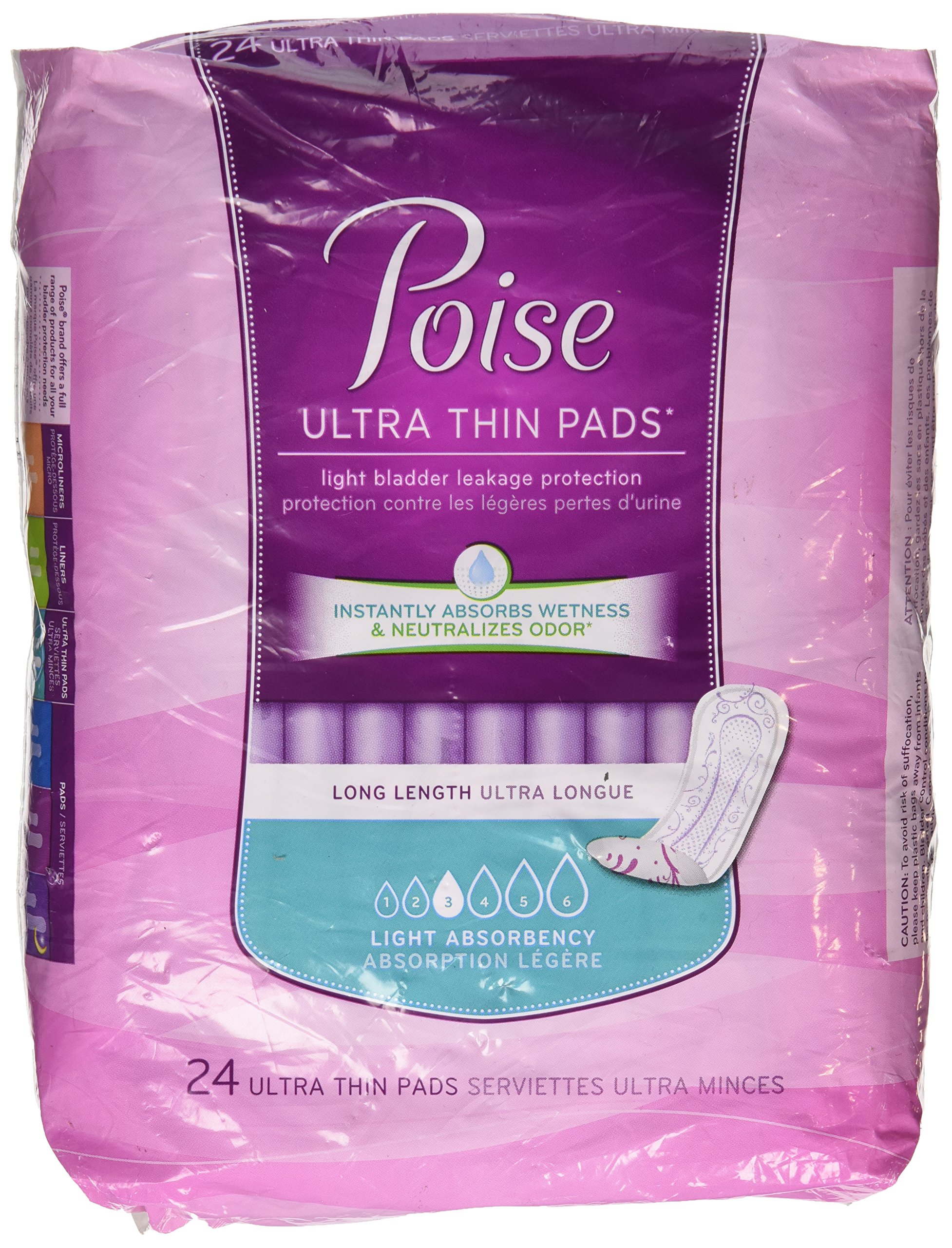 Poise Liner Ultra Long Thin, 24 Count on Galleon Philippines