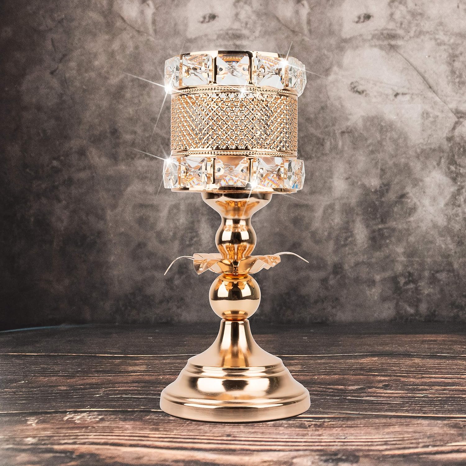 Luxury Gold Candle Holder Elegant Tealight Holders Wedding Centerpieces Candlestick Holders Candelabra Dining Room Coffee Table Centerpiece, Modern House Decor Gifts for Anniversary Celebration-S