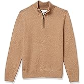 Amazon Essentials Men's Long-Sleeve Soft Touch Quarter-Zip Sweater