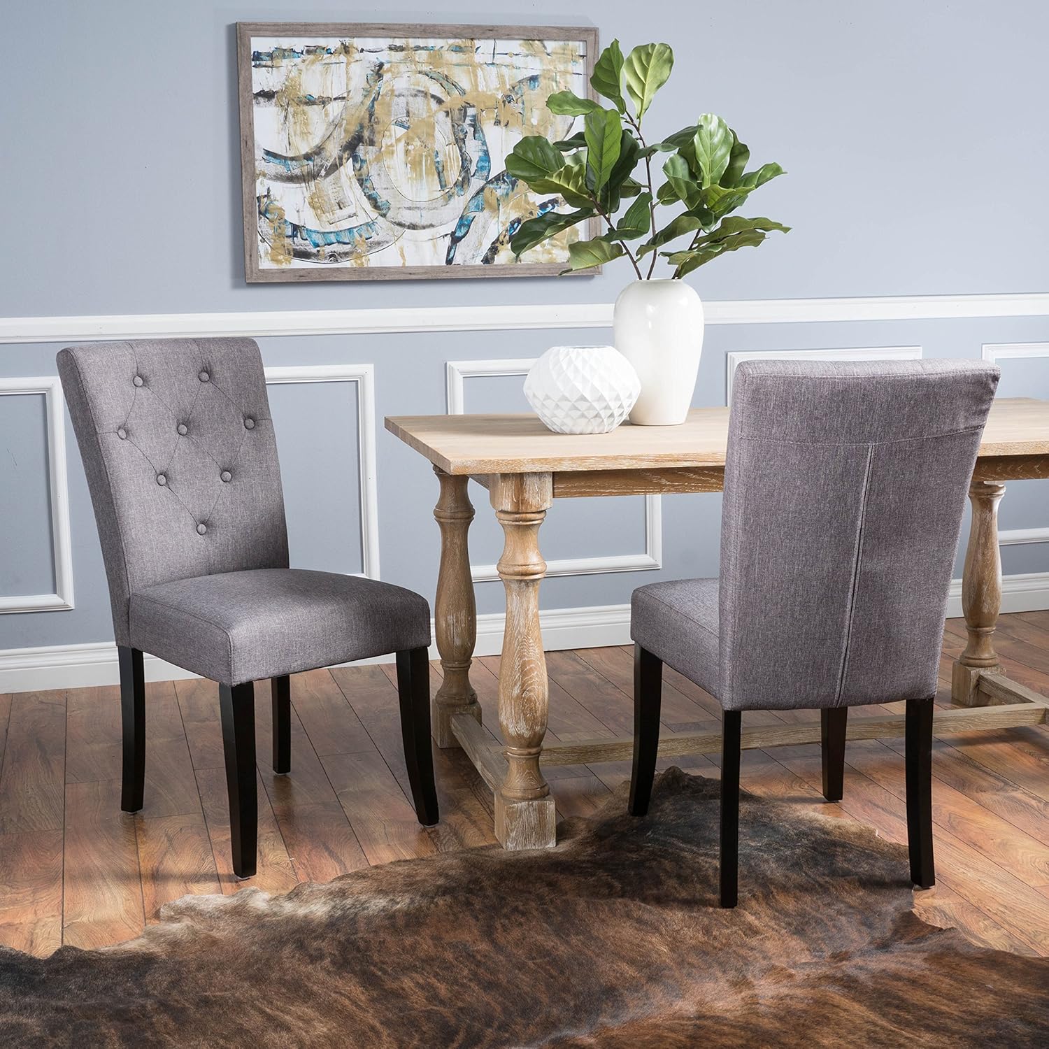 Best Nyomi Fabric Dining Chair