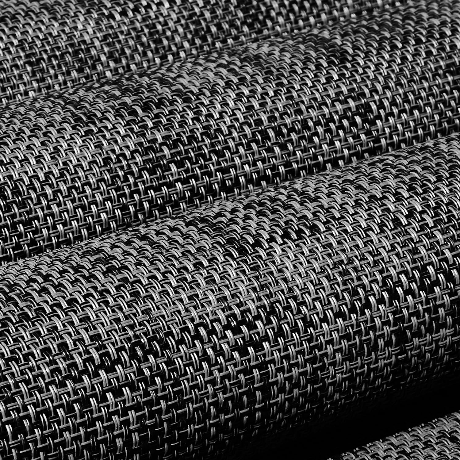 KOKAKO Placemats Heat-Resistant Washable Dining Table Place Mats PVC Kitchen Table Mats by,Set of 6(Dark Gray): Home & Kitchen