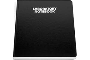 Scientific Notebook Company Flush Trimmed, Model #1201 Research Laboratory Notebook, 96 Pages, Smyth Sewn, 9.25 X 11.25, 4x4 Grid (Black Cover)