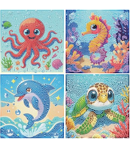 MOGTAA Pink Owl Diamond Painting Kits For Adults, Animal Diamond Painting For Beginners, 5D