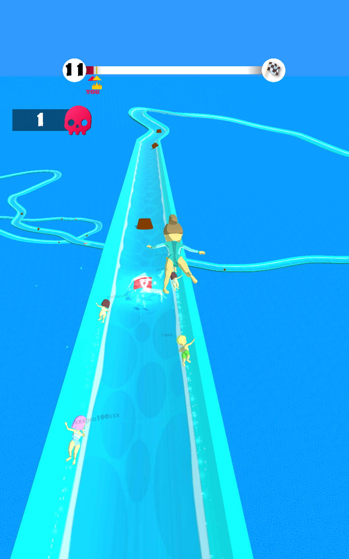 Aquapark slide and for Android