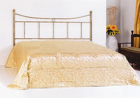 Spazio Casa Testata Letto In Ferro Battuto Erika Avorio Anticato Una Piazza E Mezza