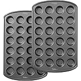 Wilton Perfect Results Premium Non-Stick 24-Cup Mini Muffin and Cupcake Pan, Set of 2