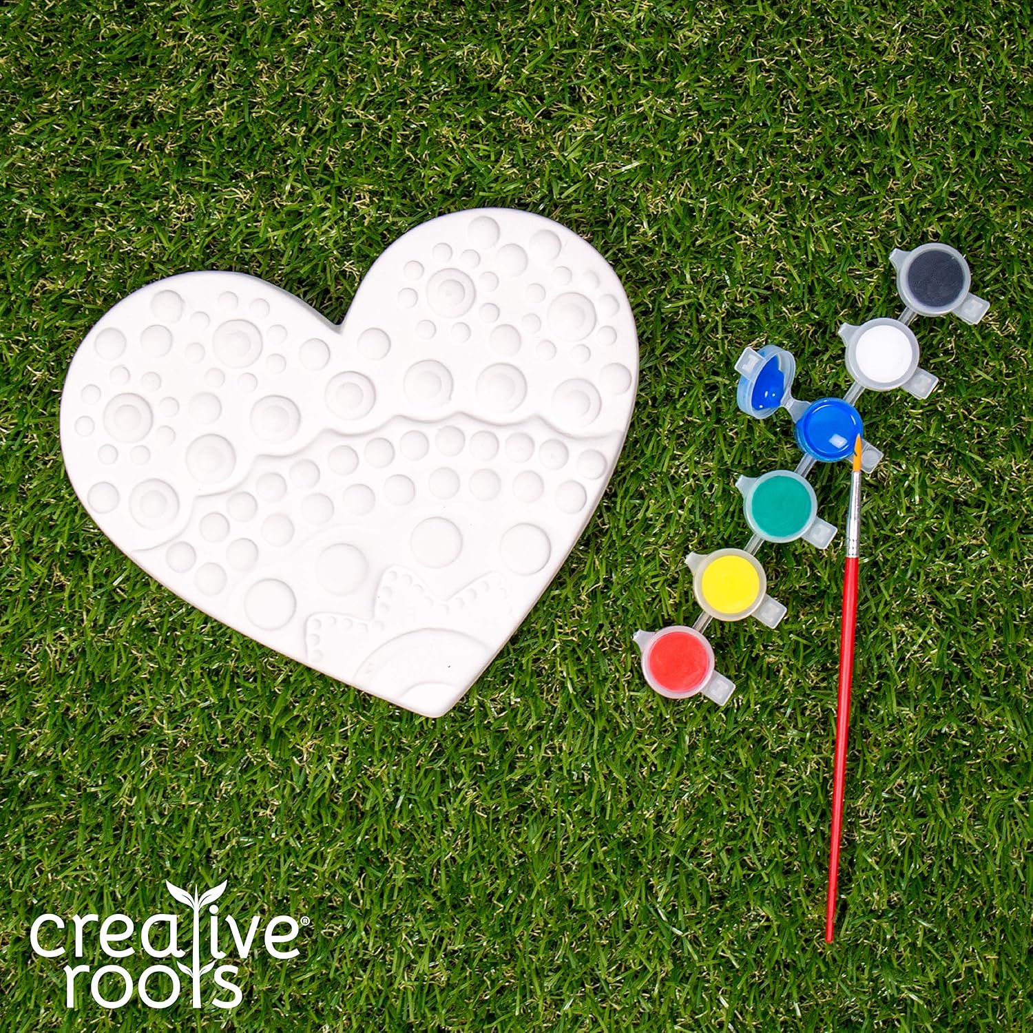 CREATIVE ROOTS Paint Your Own Flower Stepping Stone by Horizon Group USA Toy, Assorted: Toys & Games