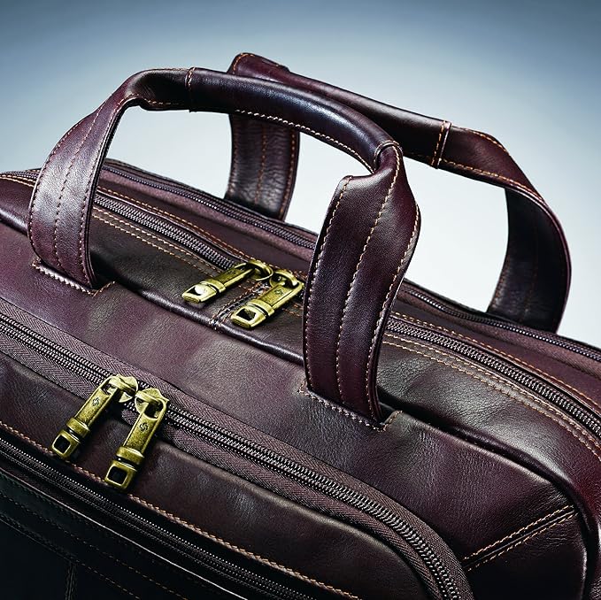 samsonite durham colombian leather briefcases