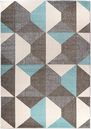 Amazon De Carpetforyou Designer Maritimer Kurzflor Teppich Marine