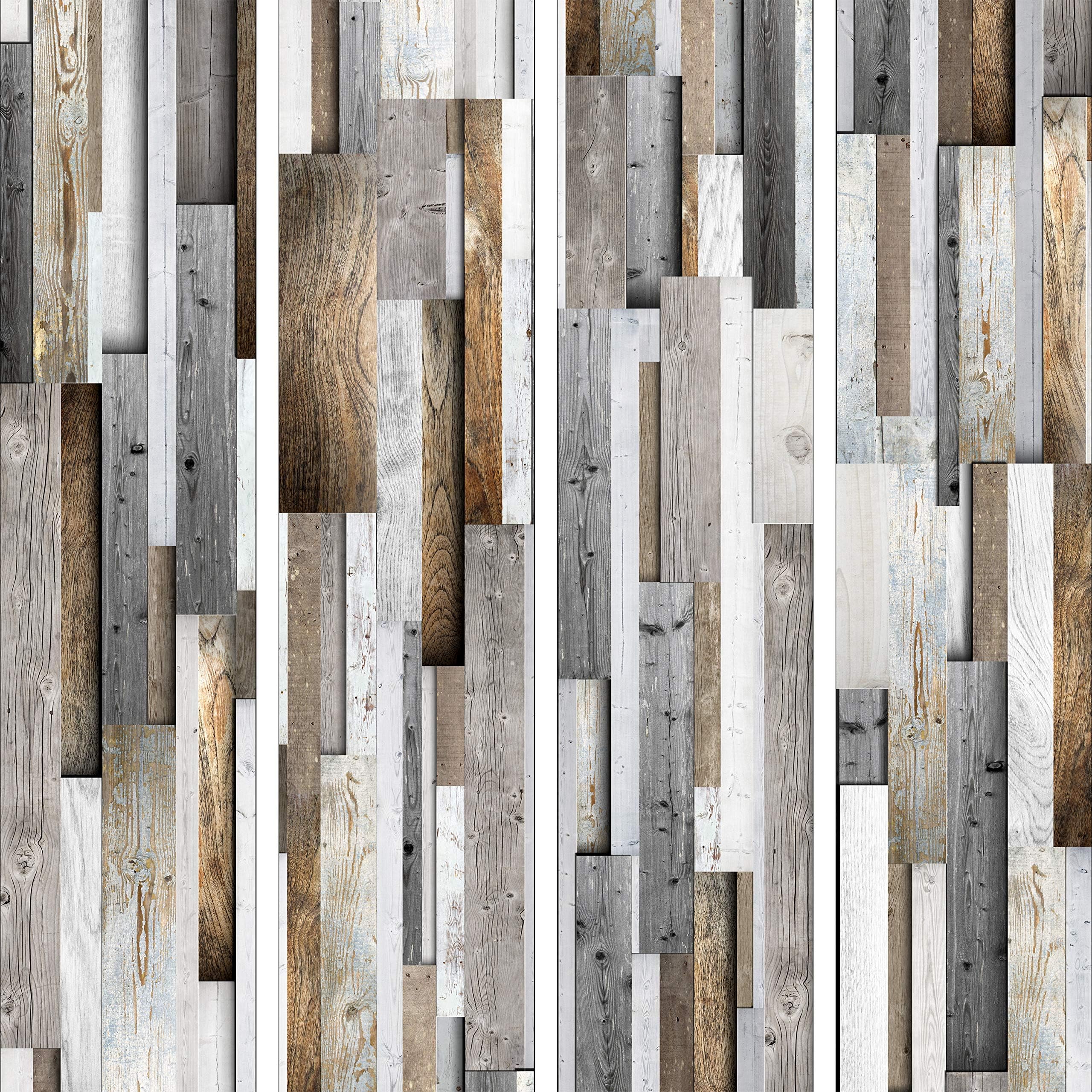murando Puro Wallpaper 10m / 393.7" Roll of Fleece Wall Paper Non-Woven Premium Art Print No Repeating Pattern Design Decorative Panel Photo Picture Image Wood Boards parquet f-A-0083-j-b