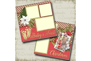 EZSCRAPBOOKS QUICK PAGES Baby's First Christmas - Premade Scrapbook Pages - EZ Layout 634