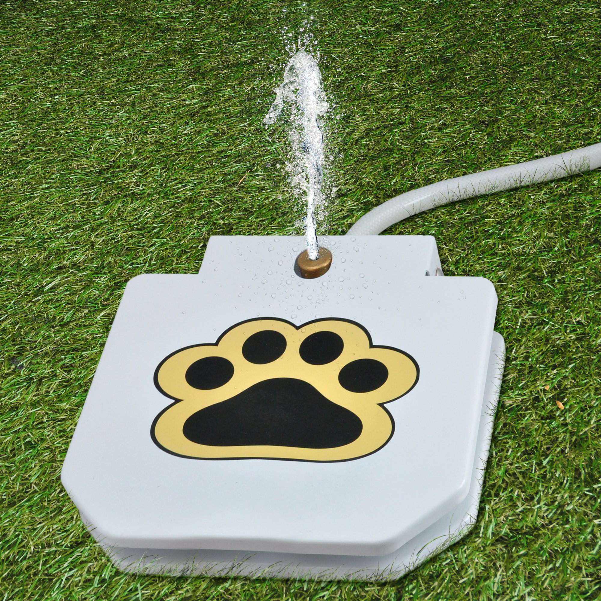 Happy Dog Pet Water Fountain Upgraded Outdoor StepOn Doggie Fountain