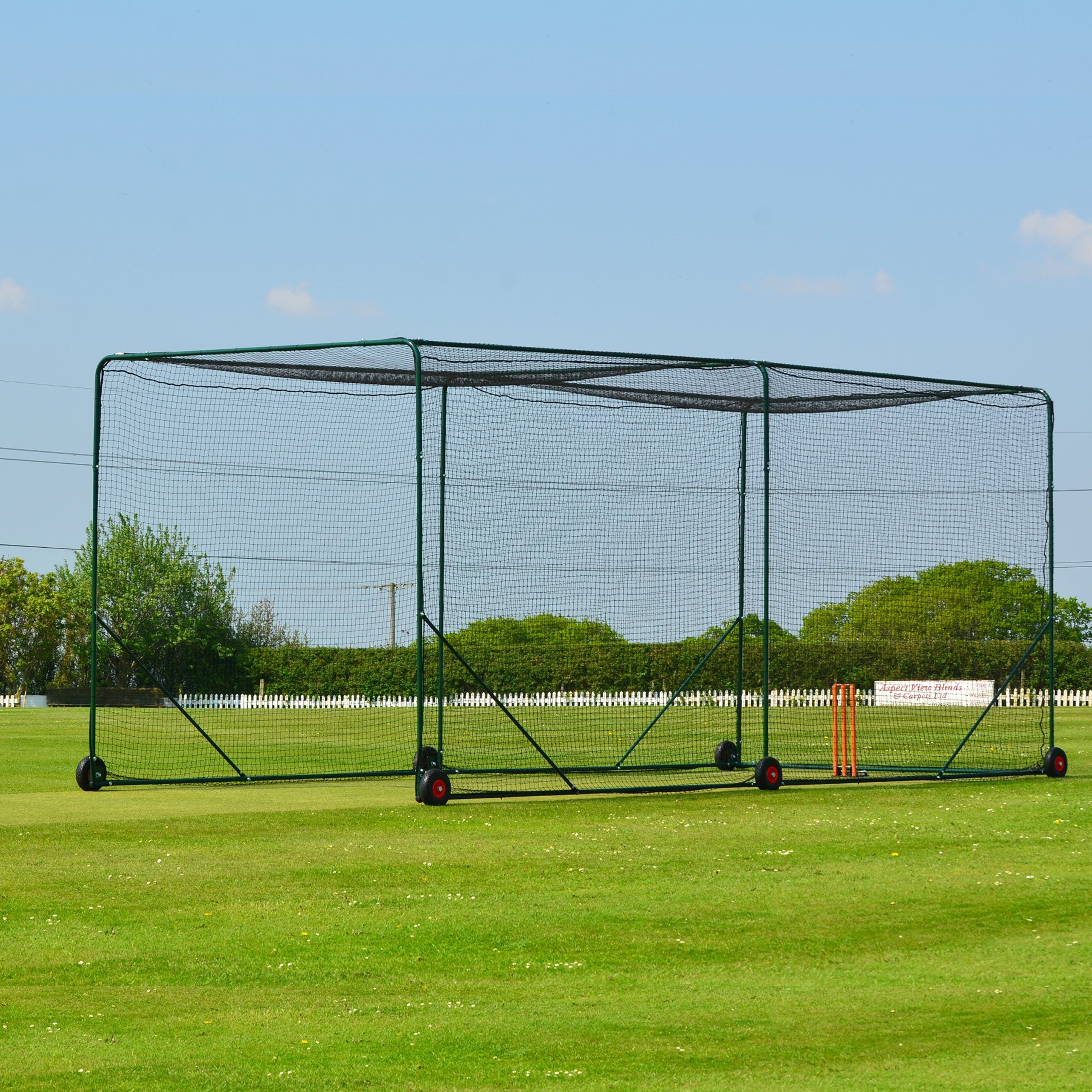 Fortress Mobile Cricket Cage 24ft x 10ft x 10ft Portable Cricket Nets