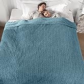 King Heated Blanket, King Size Electric Blanket with Dual Control of 5 Heating Levels & 10 Hours Auto Off, Super Cozy Washable Sherpa with ETL Certified, 100"X90", Slate Blue