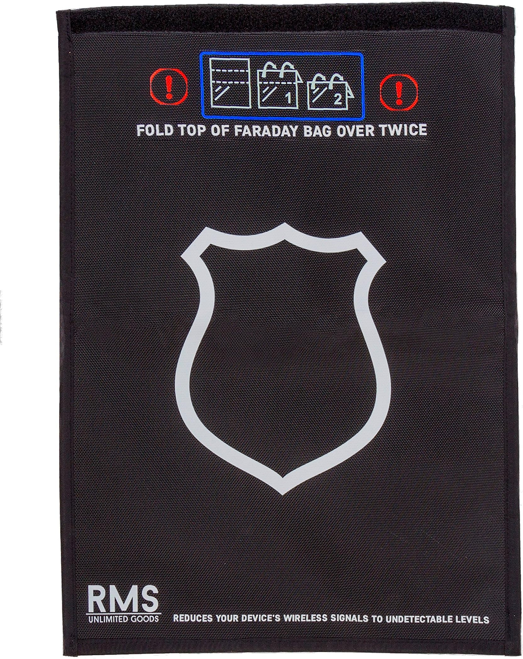 Rugged Forensic Faraday Bag - Non-Window 21 x 14 Inch Sized Cell Phone Anti-Radiation Protection Pouch with A Complimentary Cyber Hacking E-Book