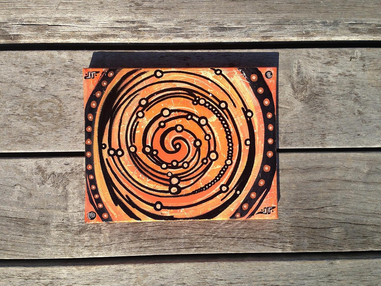 Orange Glowing Orbs Handmade