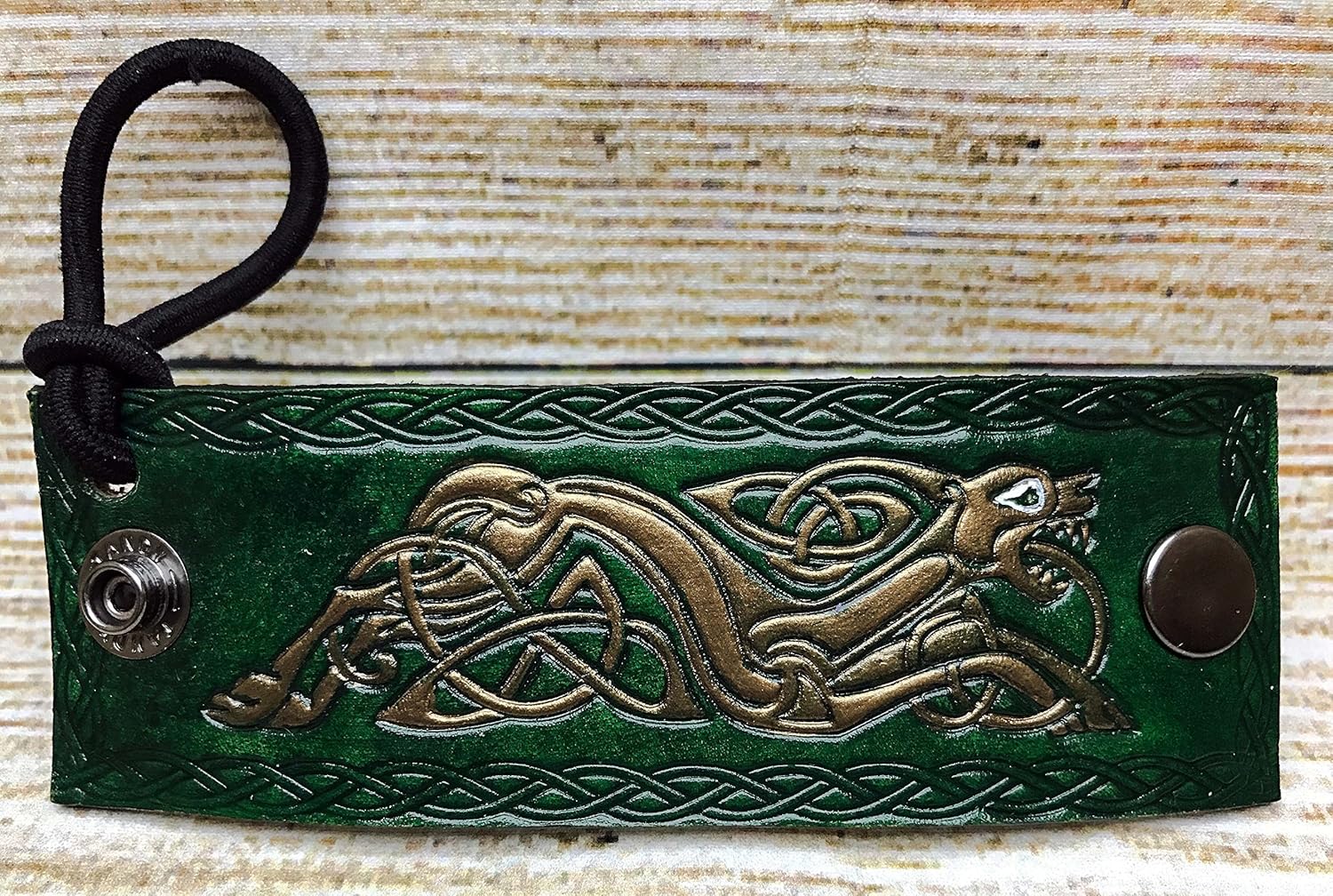 Amazon Com Bronze Viking Beast Hand Painted Tooled Veg Tanned