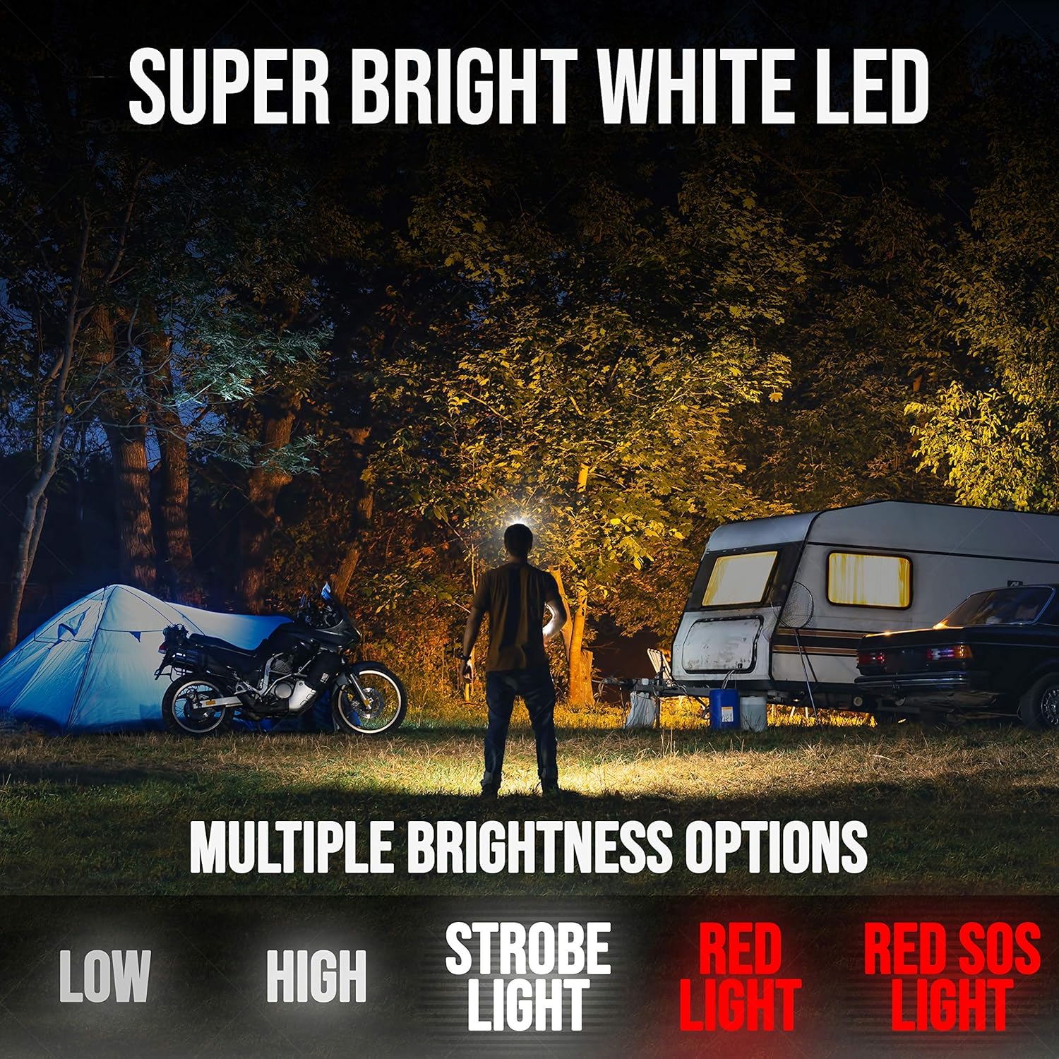 Foxelli 2-Pack USB Rechargeable Headlamp Flashlight - 180 Lumen, up to 40 Hours of Constant Light on a Single Charge, Bright White Led & Red Light, Compact, Lightweight & Comfortable Headband - - 