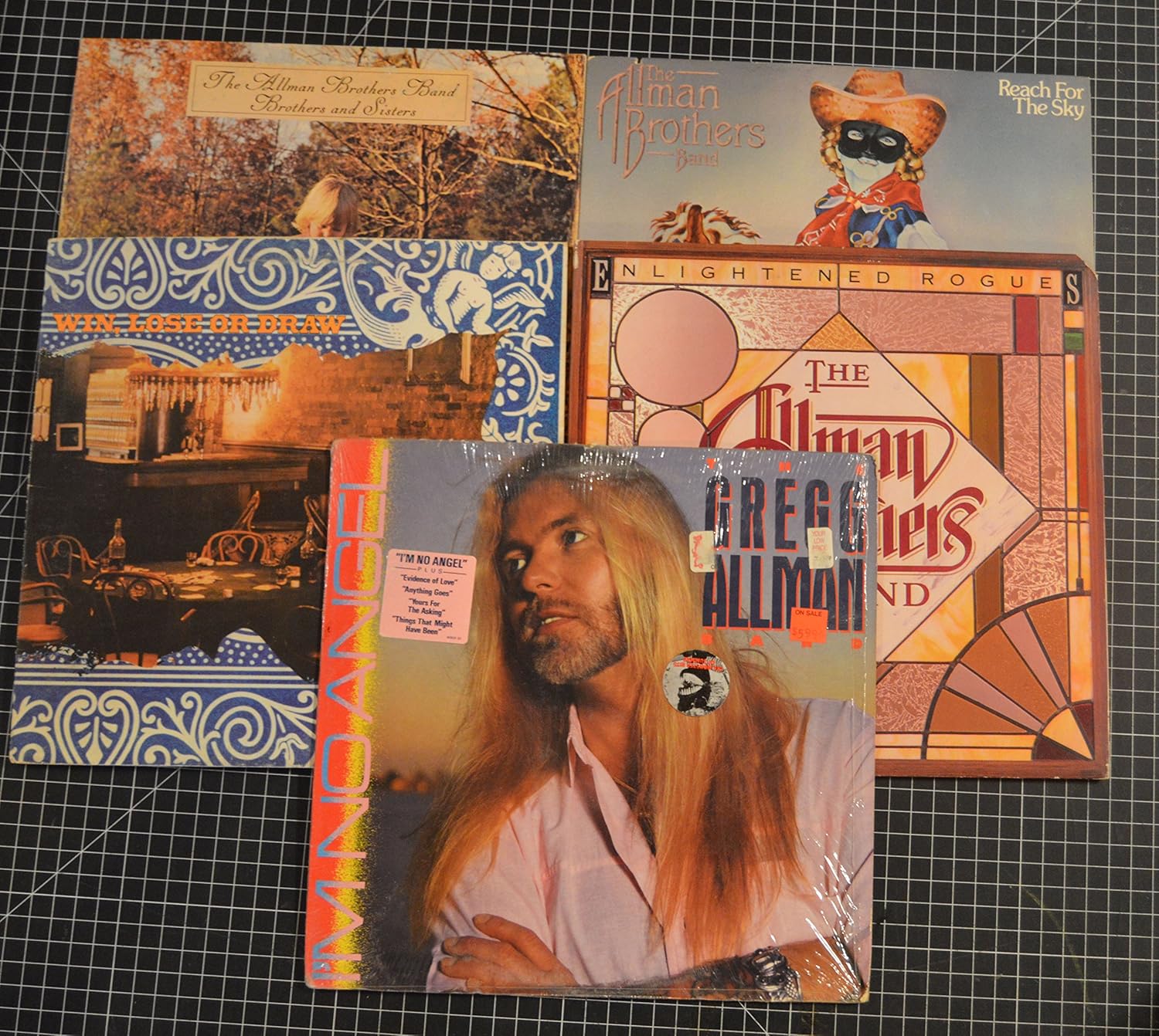 allman brothers band, allman brothers band lot of 5 allman brothers