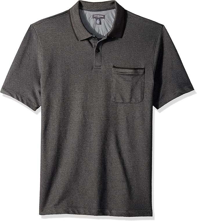 Van Heusen Men's Flex Short Sleeve Polo at Amazon Men’s Clothing store