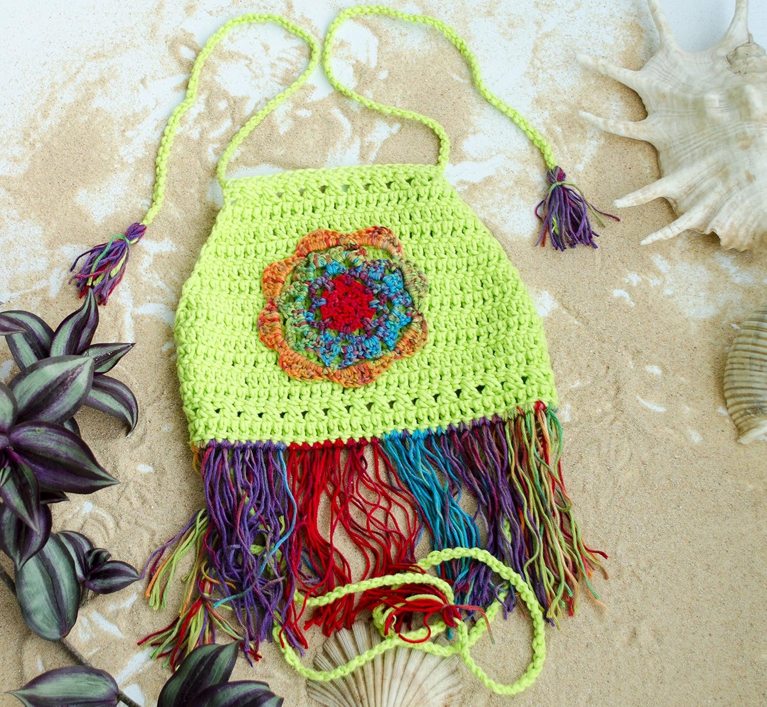 lime green crochet top