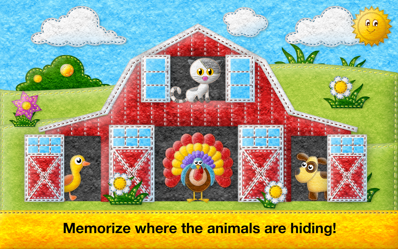 Toddler Animals: My First Felt Farm: Educational Games (Baby, Preschool, Kindergarten) by Abby Monkey® Kids Learning Clubhouse