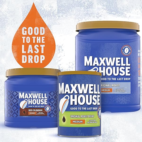 MAXWELL HOUSE ORIGINAL BLEND DECAF GROUND COFFEE, MEDIUM ROAST, 11 OUNCE CANISTER