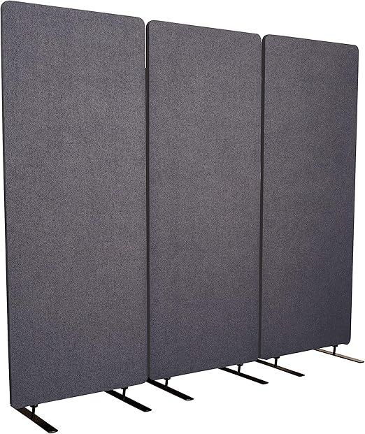 Amazon Com S Stand Up Desk Store Refocus Acoustic Room Dividers Office Partitions Reduce Noise And Visual Distractions With These Easy To Install Wall Dividers 72 X 66 Ash Gray Furniture