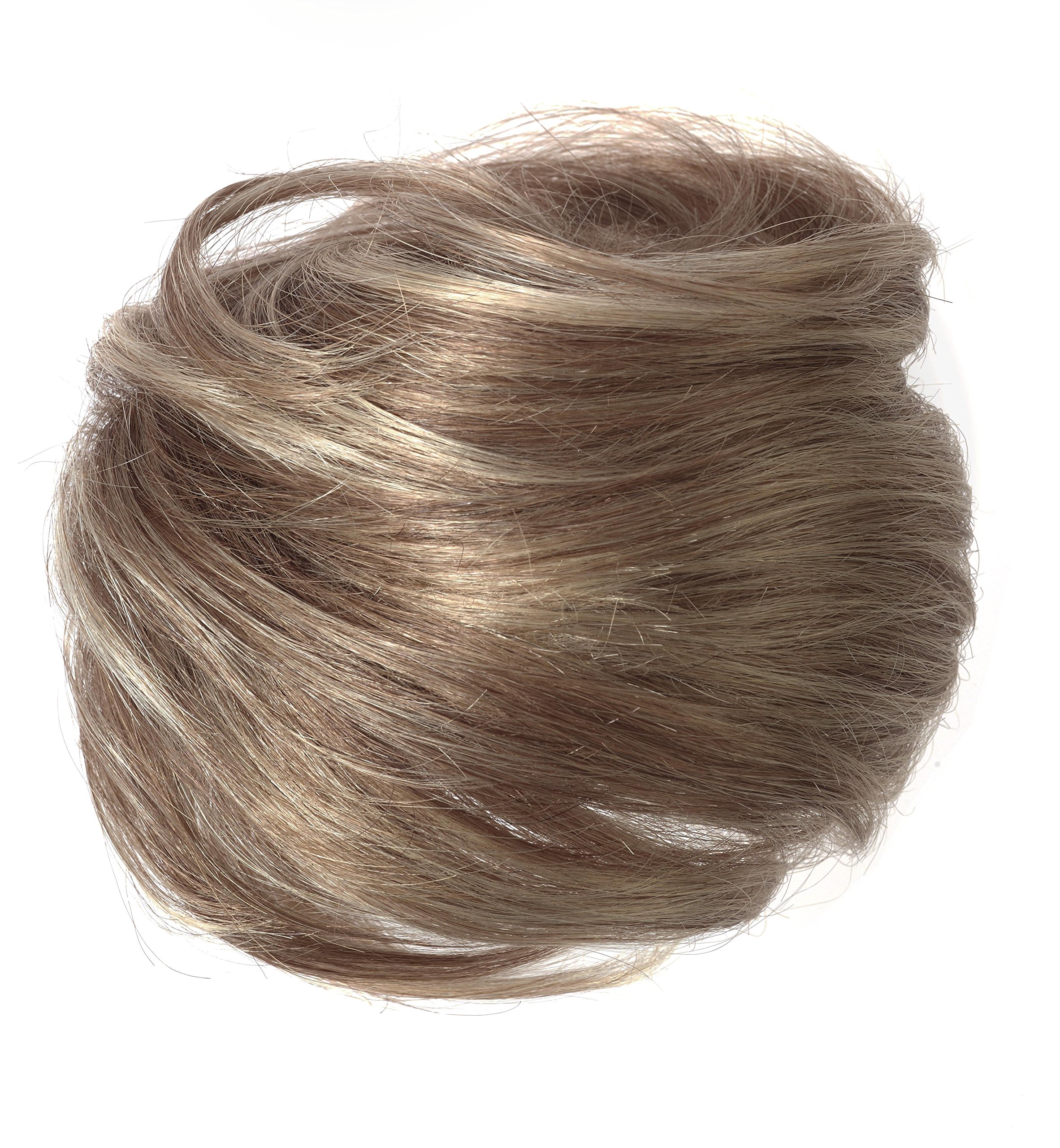 American Dream Petite Size Human Hair Bun, Medium Ash Brown Number 10