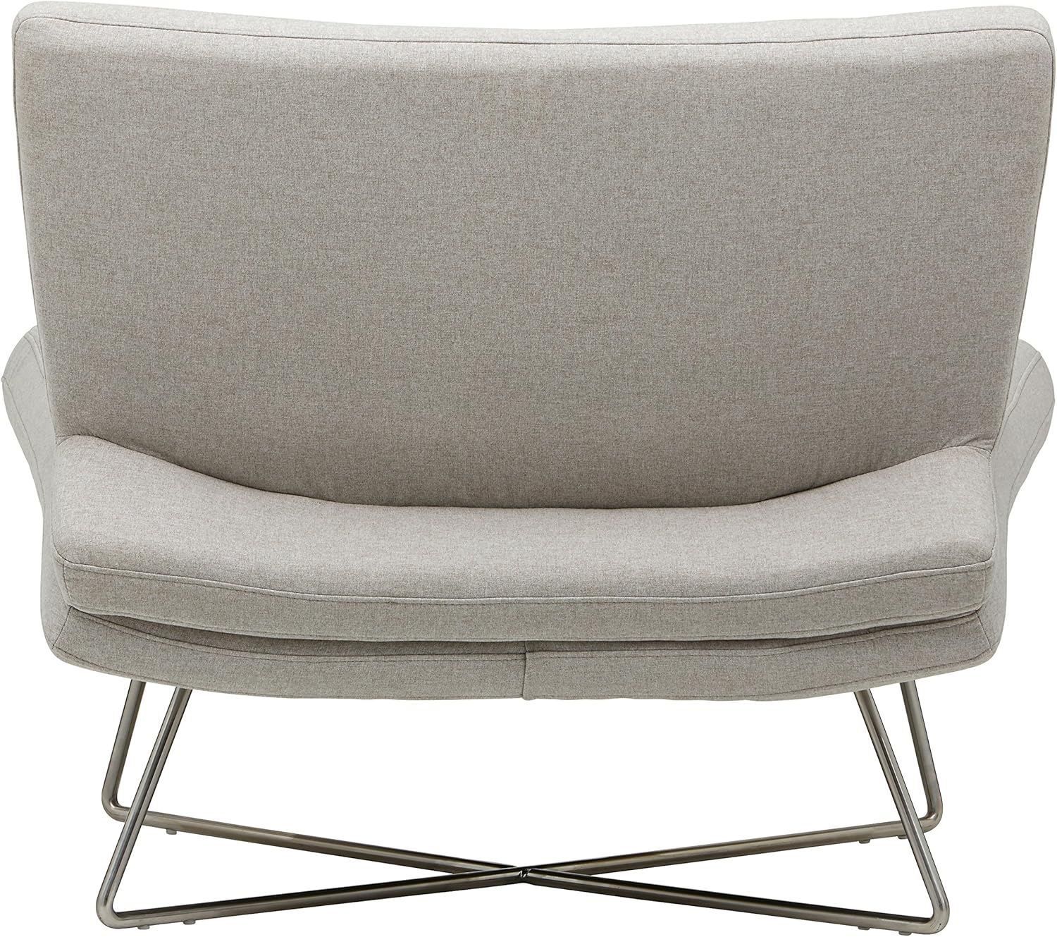  Brand – Rivet Farr Lotus Accent Chair, Felt Grey: Kitchen & Dining