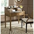 SAFAVIEH Landon 5 Drawer Writing Desk, Solid Contemporary Oak With