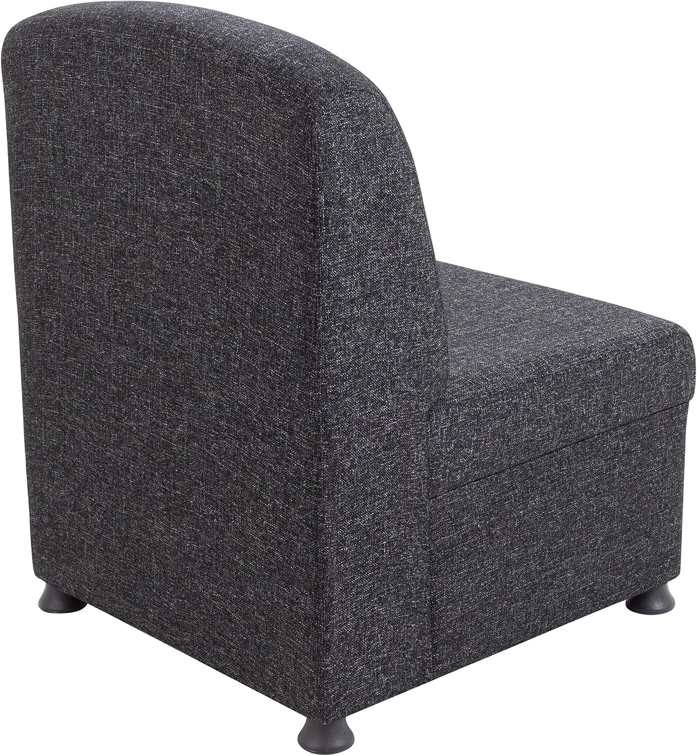 Office Hippo Modular Reception Chair, Fabric, Charcoal Grey, 61 x 67 x 83 cm - Image 5