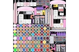 Cooserry Professional Acrylic Nail Kit: for Beginners with Everything - Complete Nail Kit Set Professional Acrylic with Everything Acrylic Nail Starter Kit Acrylic Nail Supplies Gifts for Women Girl
