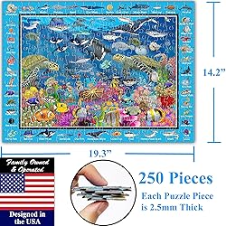 Think2Master Ocean Life 250 Pieces Jigsaw Puzzle