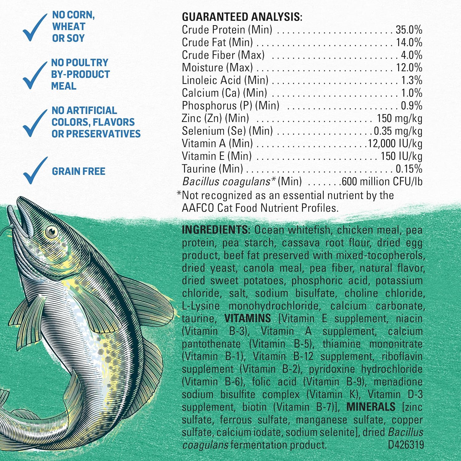 Purina Beyond Grain Free, Natural Dry Cat Food, Simply Grain Free Ocean Whitefish & Egg Recipe - 11 lb. Bag : Pet Supplies