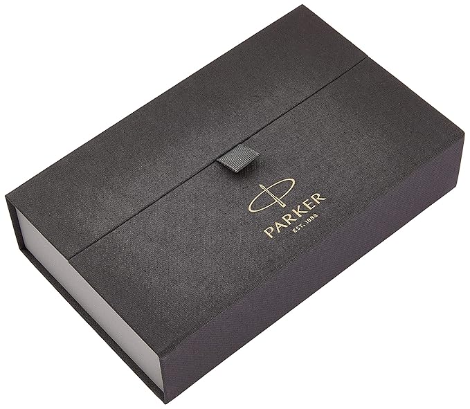 PARKER Premier Monochrome Black Kugelschreiber, mittlere Schreibspitze, Nachfüllmine mit schwarzer Tinte (1931430)