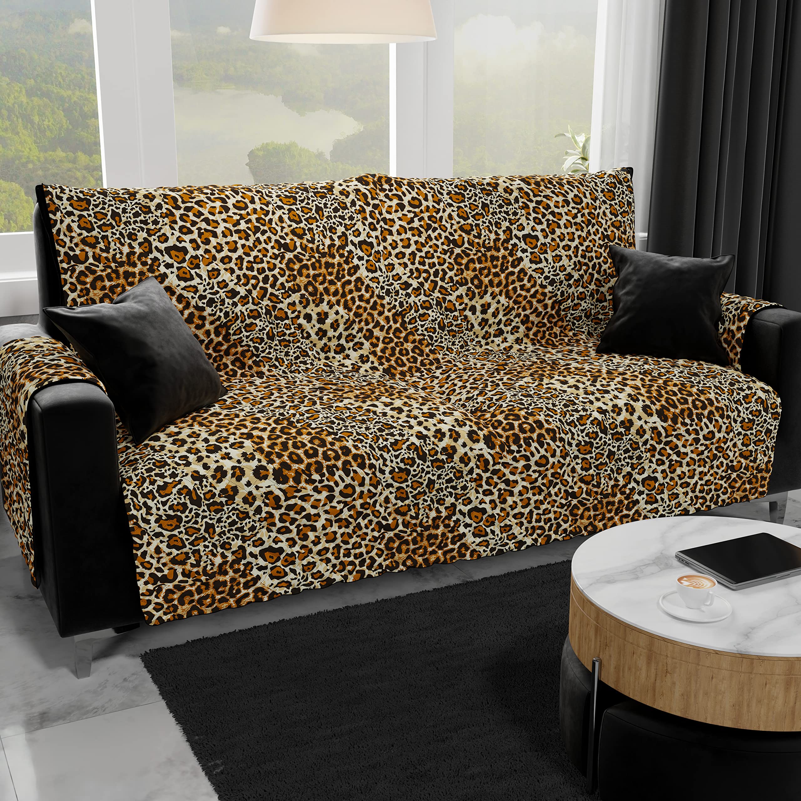 PETTI Artigiani Italiani - Armchair Cover, Sofa Cover, Double Face Armchair Cover, Anti-stain Armchair Cover, Animalier 04, 100% Made in Italy