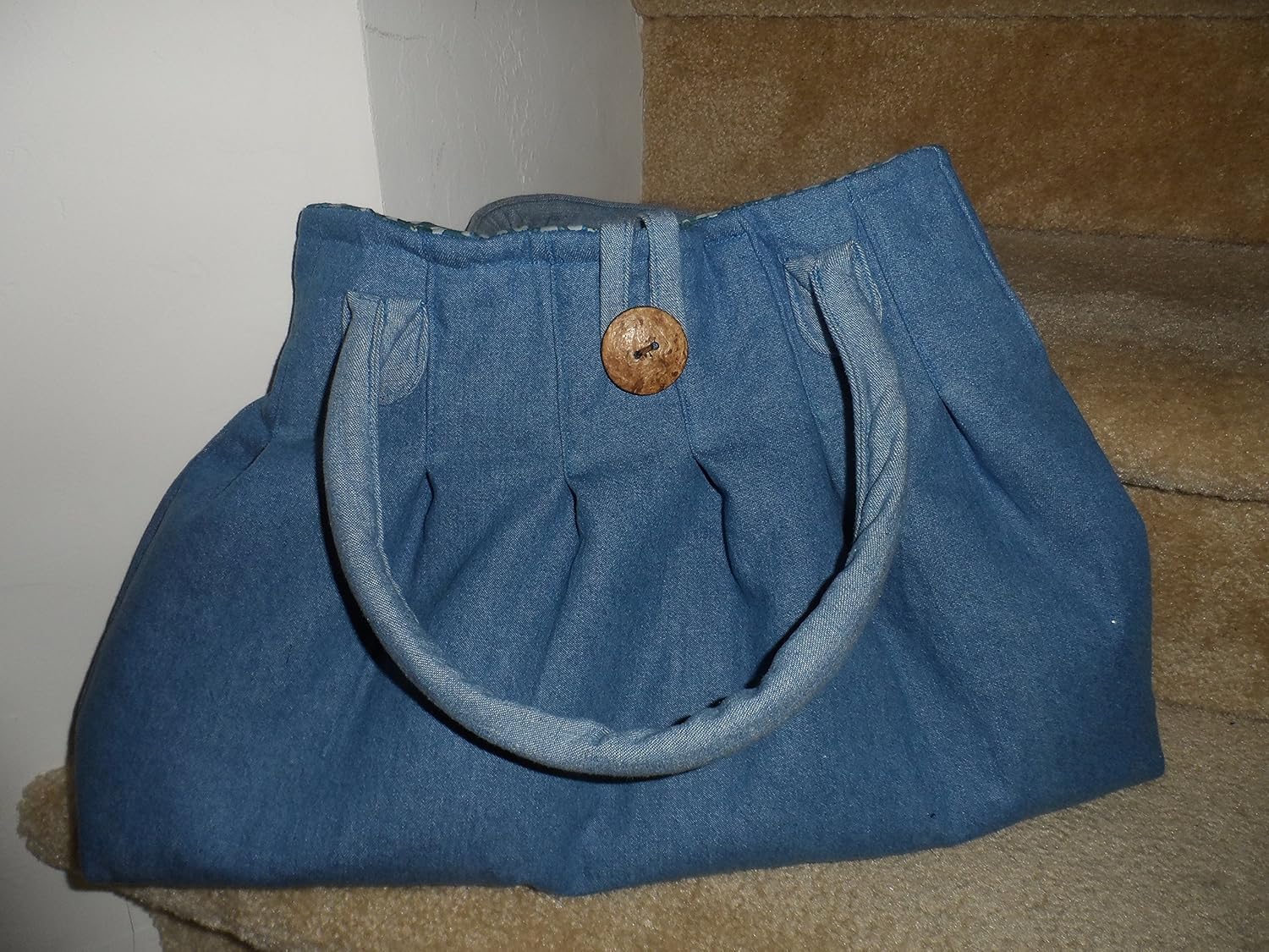 blue jeans purse